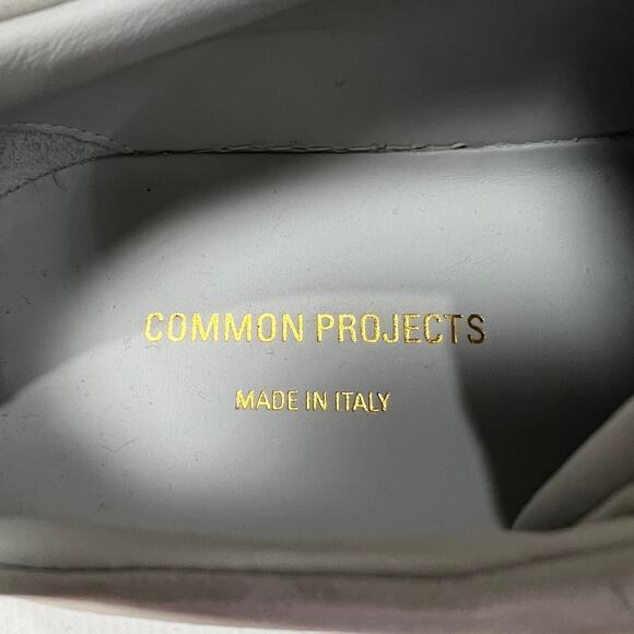 COMMON PROJECTS Achilles Low Sneakers Grey Nubuck 2366 EU 44 US 11 Shoes ITALY - Picture 3 of 13